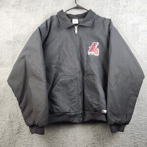 Vintage Teamsters Canvas Bomber Jacket Men's 2XL 90's Quilt Lined Union USA Made